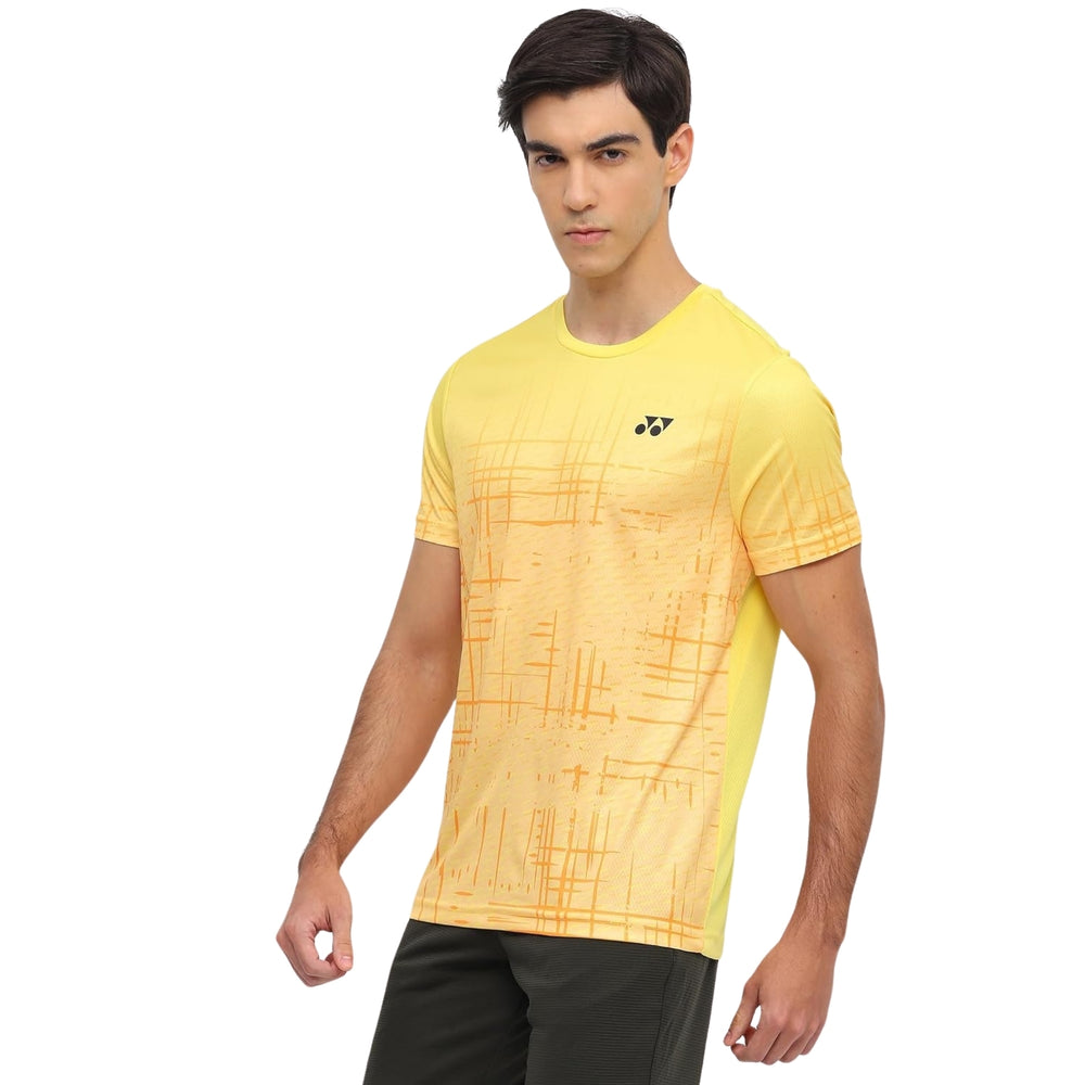 Yonex 2968 Men’s Round Neck T‑Shirt – TruDry Quick‑Dry Polyester Essentia 3 Badminton/Tennis Tee - Best Price online Prokicksports.com