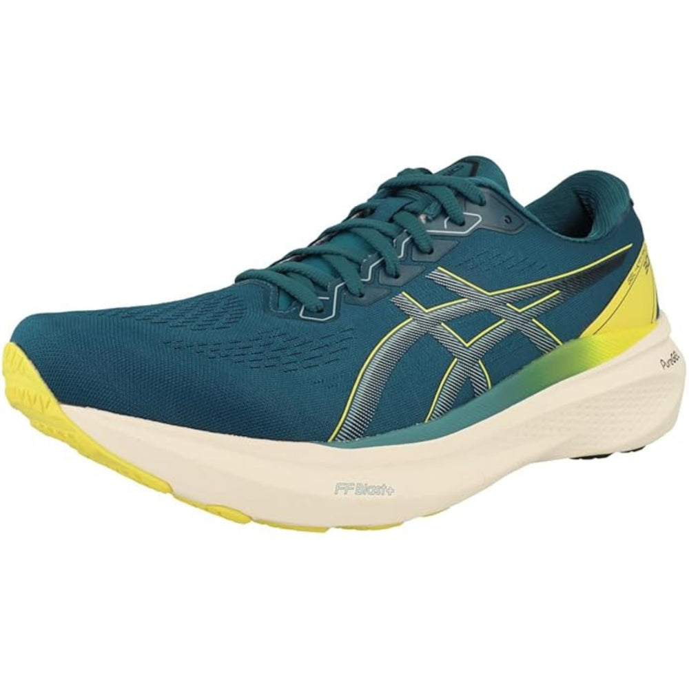 ASICS GEL-KAYANO 30 Running Shoes for Men | Stability Support | 4D GUIDANCE System | Waterscape/Electric Lime | Overpronation Control - Best Price online Prokicksports.com
