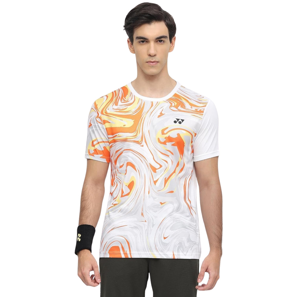 Yonex 2966 Men’s Round Neck T‑Shirt – TruDry Quick‑Dry Polyester, Lightweight & Breathable Essentia 3 Sports Tee - Best Price online Prokicksports.com