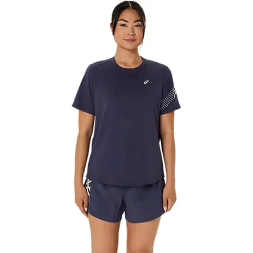 ASICS ICON SS TOP for Women | Lightweight Quick-Dry Polyester T-Shirt with Breathable Fabric & Reflective Details for Running and Training - Best Price online Prokicksports.com