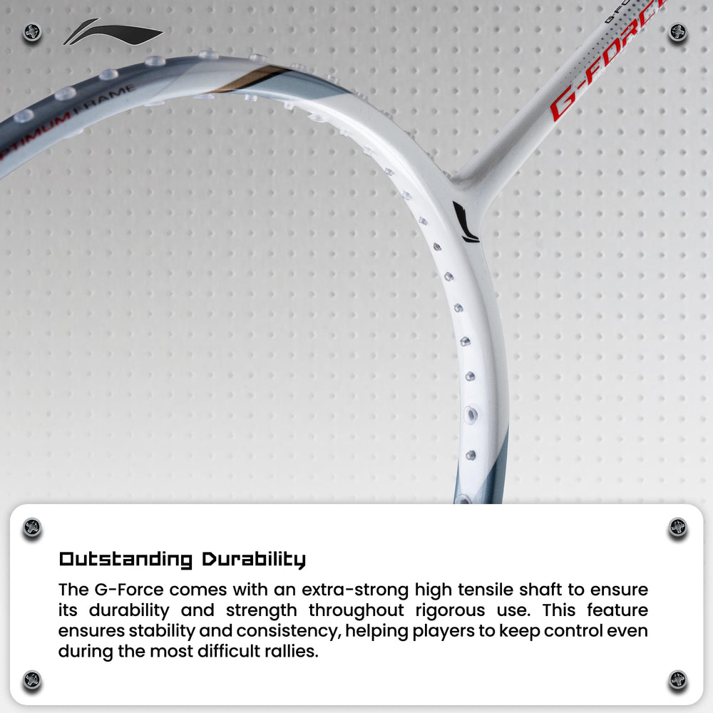 Li-ning G-Force 8900 Extra Strong Strung Badminton Racquet with Full Cover | 3U | BWF Approved Training & Match Racquet - Best Price online Prokicksports.com