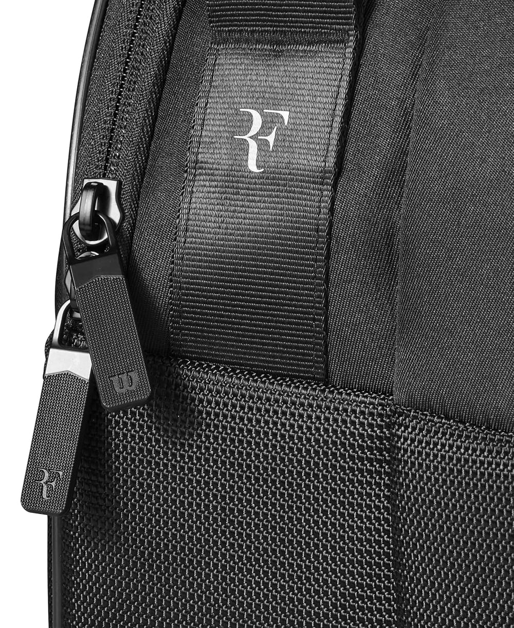 Wilson RF Tournament 15PK Tennis Racquet Bag – WR8032701001 - Black | Premium Federer Edition Bag with Thermoguard, Ample Storage & Pro-Level Design - Best Price online Prokicksports.com