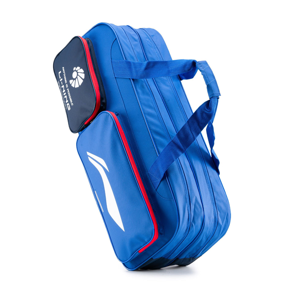 Li-Ning ABDU443-2 (6 in 1) Badminton Racket Kit Bag (Blue) | Dual Compartment Professional Kit Bag | Monarch Series - Best Price online Prokicksports.com