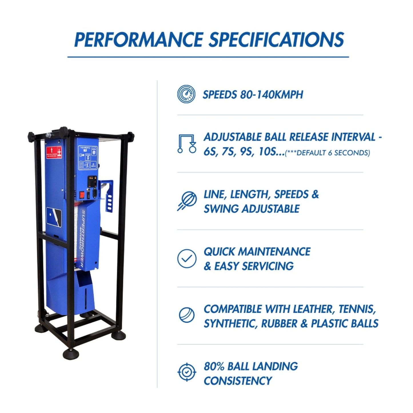 Freebowler Superthrower Automated Pro (FS2 PRO) is an arm‑simulated, fully automatic and portable cricket ball thrower designed to mimic a real bowler’s action for batting practice cricket bowling machine - Best Price online Prokicksports.com