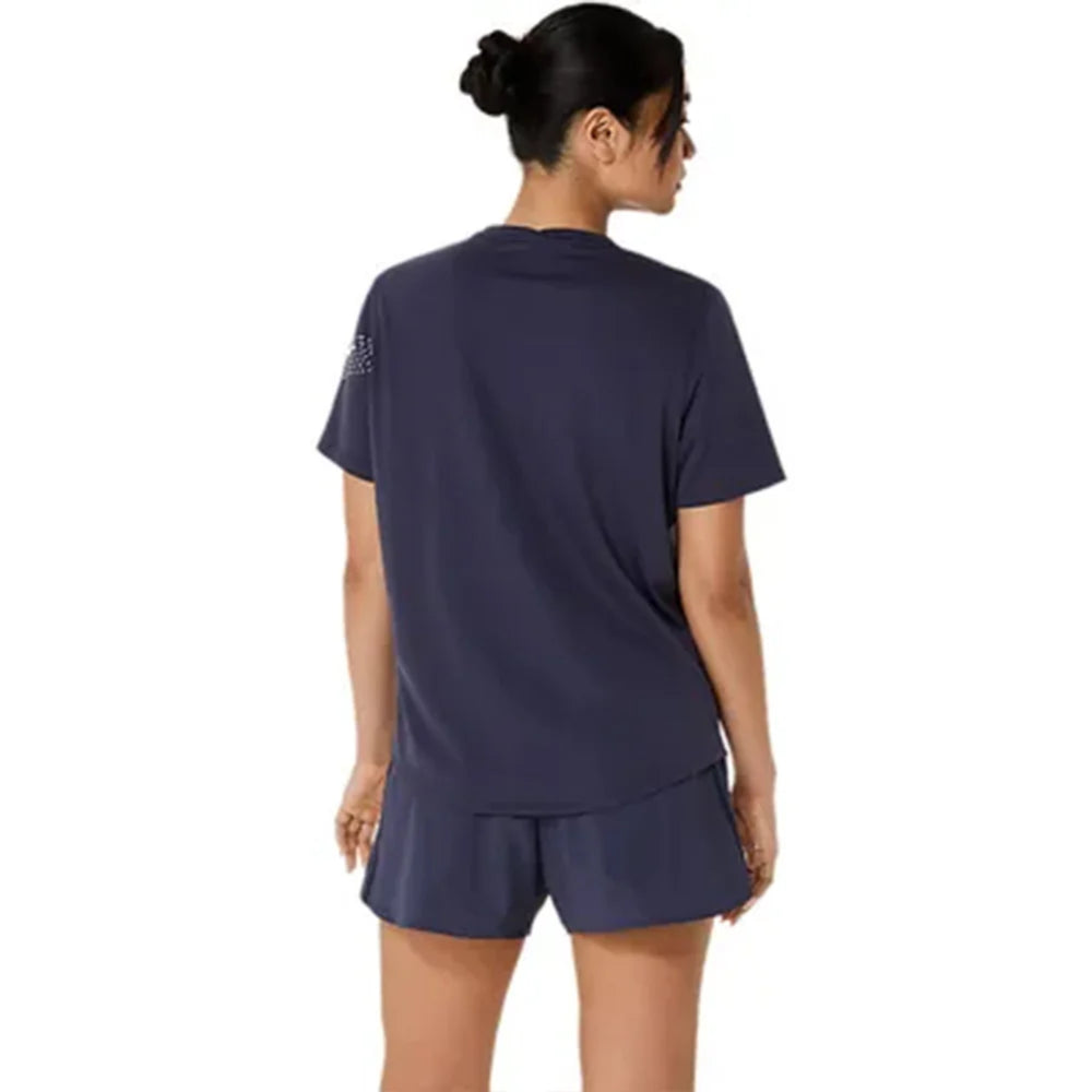 ASICS ICON SS TOP for Women | Lightweight Quick-Dry Polyester T-Shirt with Breathable Fabric & Reflective Details for Running and Training - Best Price online Prokicksports.com
