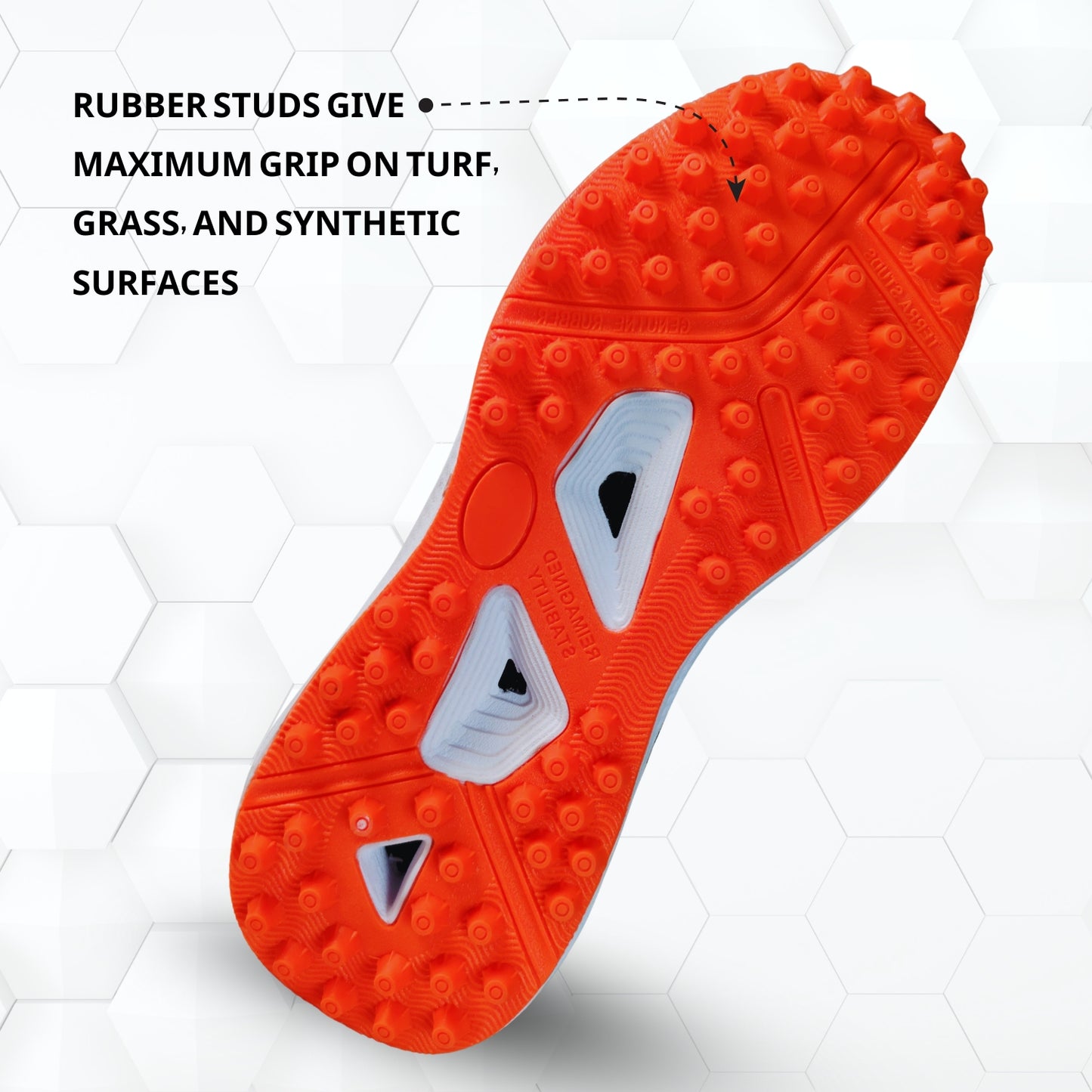 Prokick Revolt Cricket Shoes – Lightweight, Durable, All-Rounder Footwear – Superior Grip, Shock Absorption, Breathable Mesh – Ideal for Turf & Hard Ground Play - Best Price online Prokicksports.com