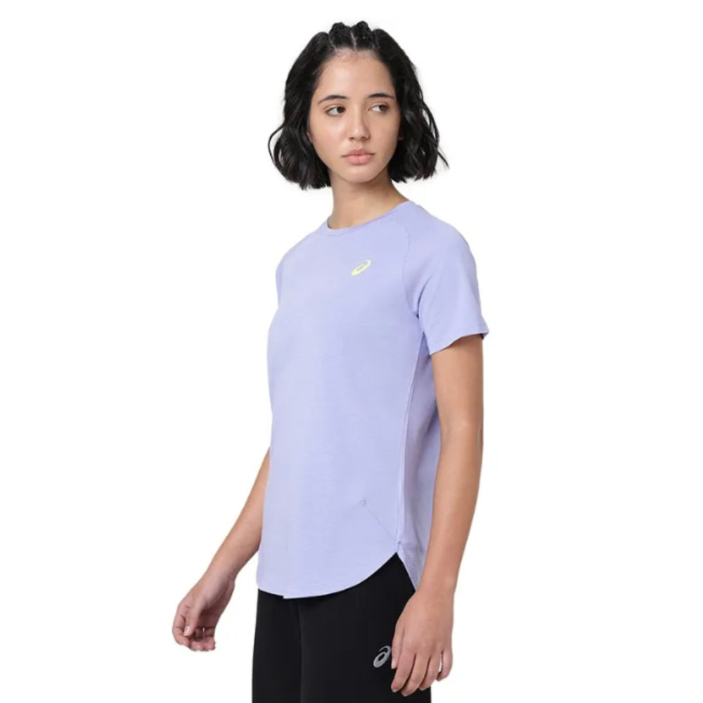 ASICS Wrap Hem SS Top for Women | Round Neck Sports T-Shirt - Best Price online Prokicksports.com