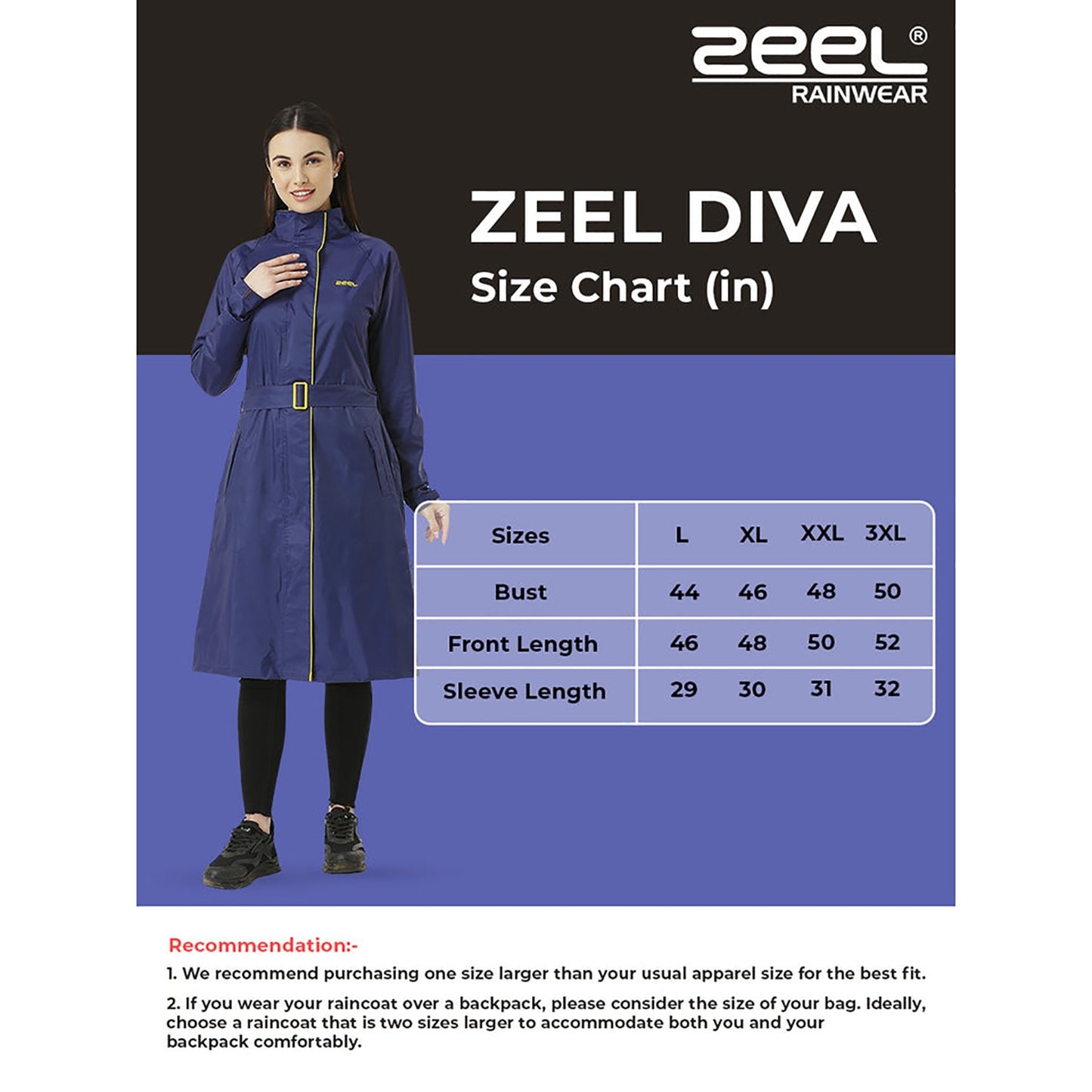 Zeel Diva Women's Trench Coat – Stylish Long Overcoat for Women, Ideal for Winter Wear, Formal Outfits, Travel, Office, and Casual Layering