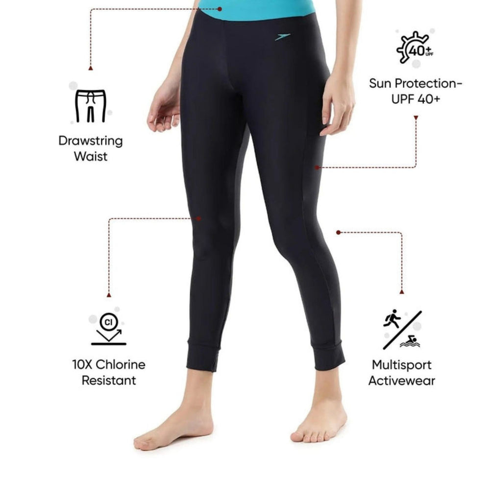 Speedo AF Women’s Endurance 10 Solid Contrast Swim Legging – Chlorine Resistant Quick Dry Swimwear Tights for Training & Water Sports - Best Price online Prokicksports.com
