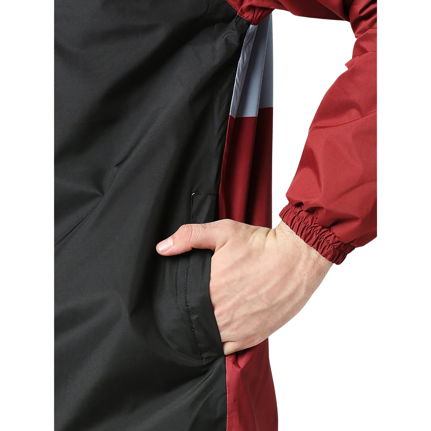 Zeel Outdoor Essential Men’s Waterproof Rain Jacket MJ106 – Lightweight, Hooded Windcheater for Monsoon, Travel, Trekking, Hiking, Camping - Best Price online Prokicksports.com