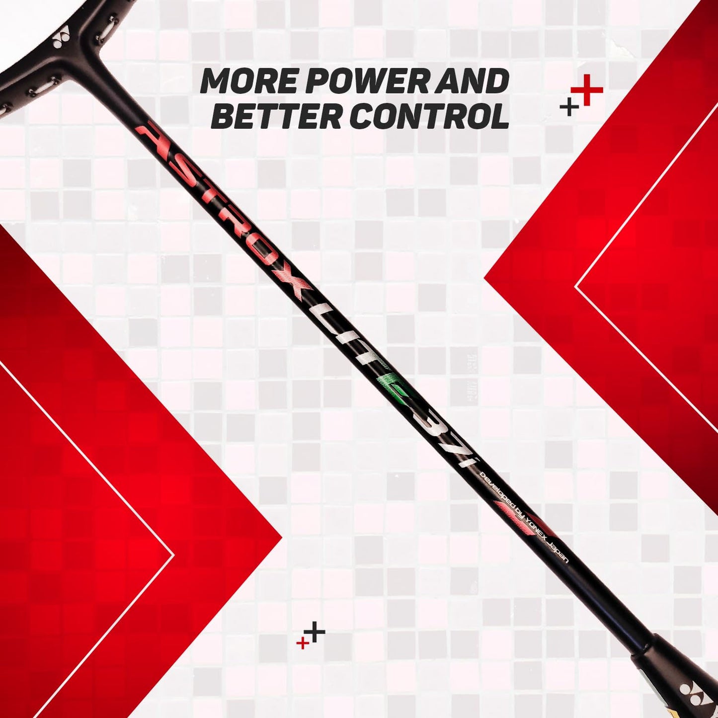Yonex Astrox 37I Strung Badminton Racquet, Black - Best Price online Prokicksports.com