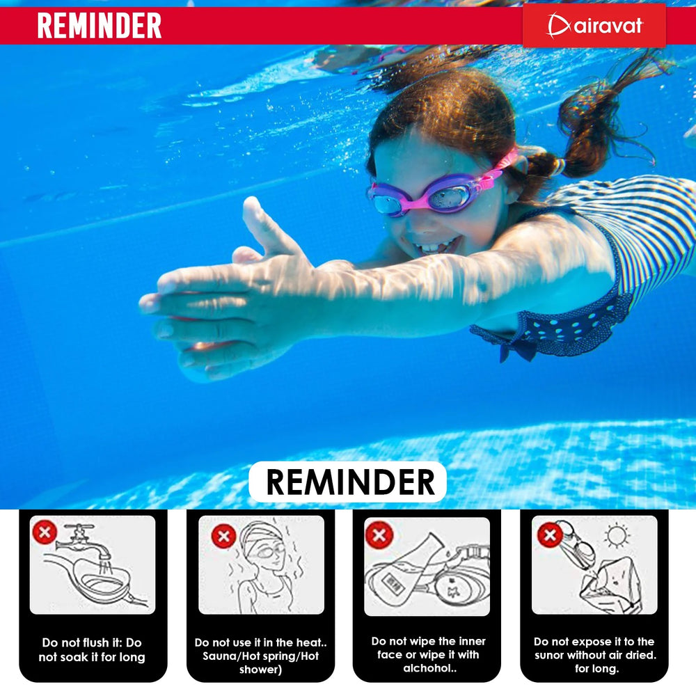 Airavat 1009 Triton Swimming Goggles | Adjustable Fit | Anti-Fog & UV Protection for Clear Vision, UV-Protected Swim Glasses for Adults & Youth | Comfortable Leak-Proof Fit for Training, Racing & Pool Use - Best Price online Prokicksports.com