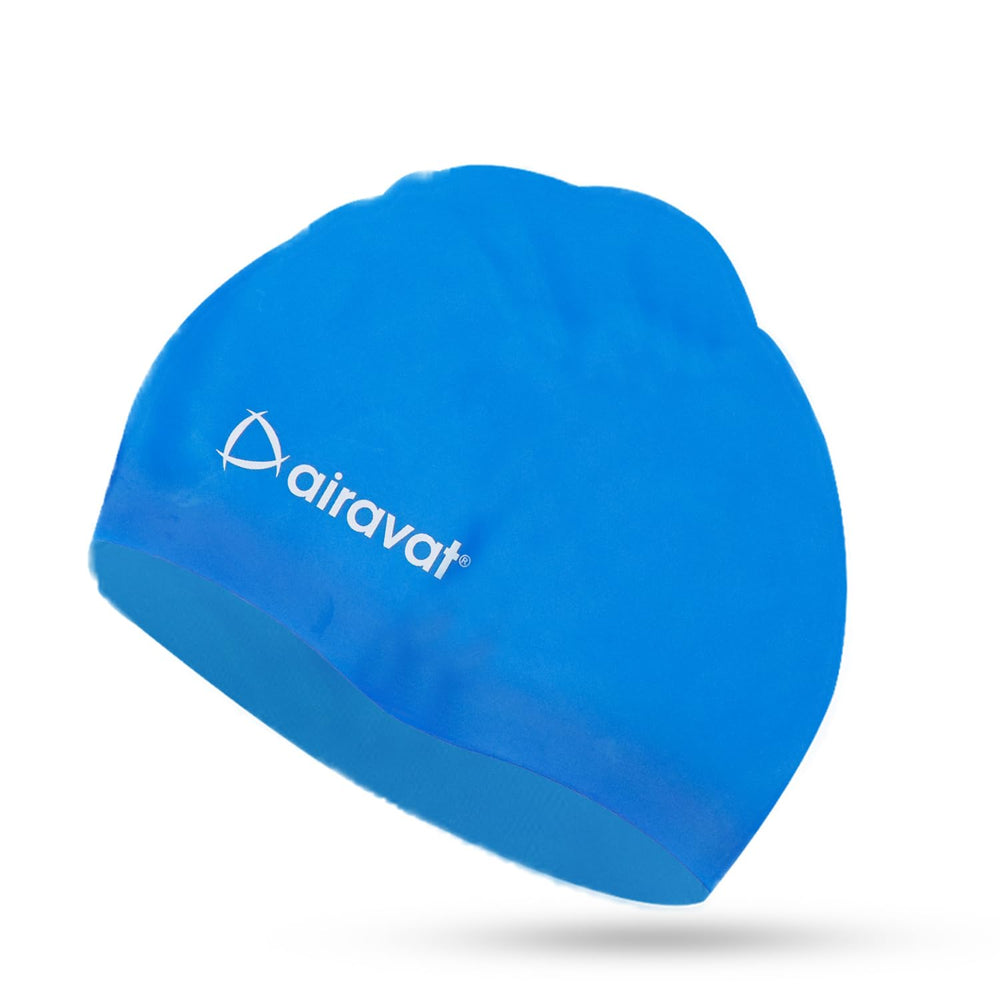 Airavat Extreme Comfort Silicone Swimming Cap – Waterproof, Stretchable & Durable Swim Cap for Men & Women - Best Price online Prokicksports.com