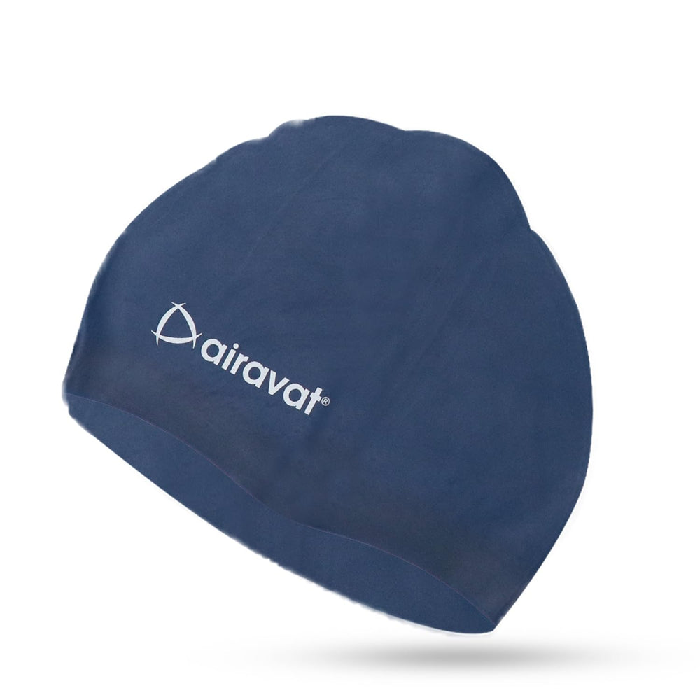 Airavat Extreme Comfort Silicone Swimming Cap – Waterproof, Stretchable & Durable Swim Cap for Men & Women - Best Price online Prokicksports.com
