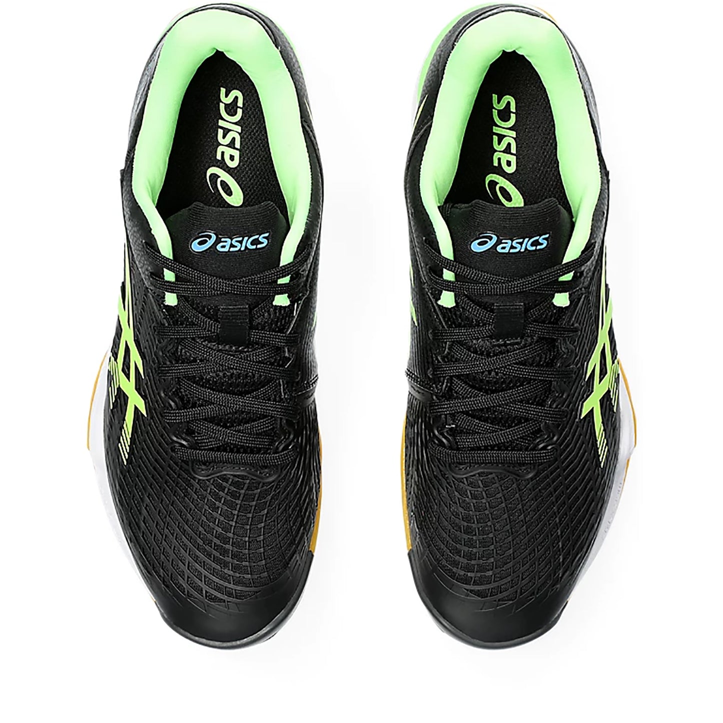 ASICS Mens Court Control FF 3 Men's Badminton Shoes - Black/Lime Burst - Best Price online Prokicksports.com
