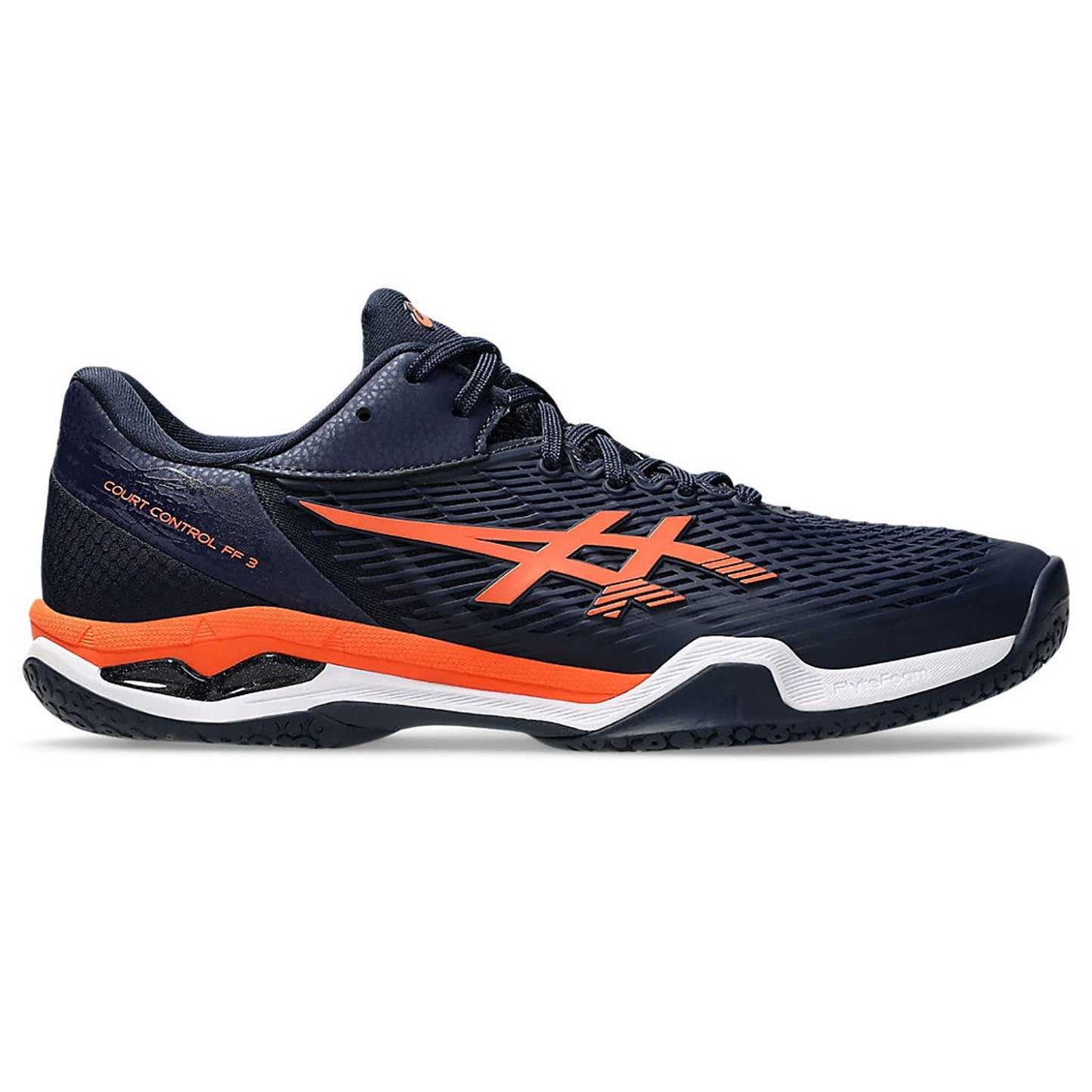ASICS COURT CONTROL FF 3 (M) Badminton Shoes - Midnight/Nova Orange - Men’s Performance Footwear - Best Price online Prokicksports.com