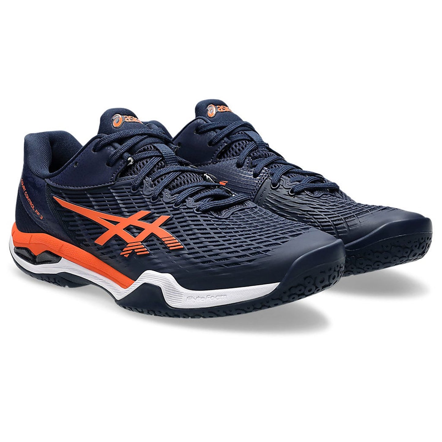 ASICS COURT CONTROL FF 3 (M) Badminton Shoes - Midnight/Nova Orange - Men’s Performance Footwear - Best Price online Prokicksports.com