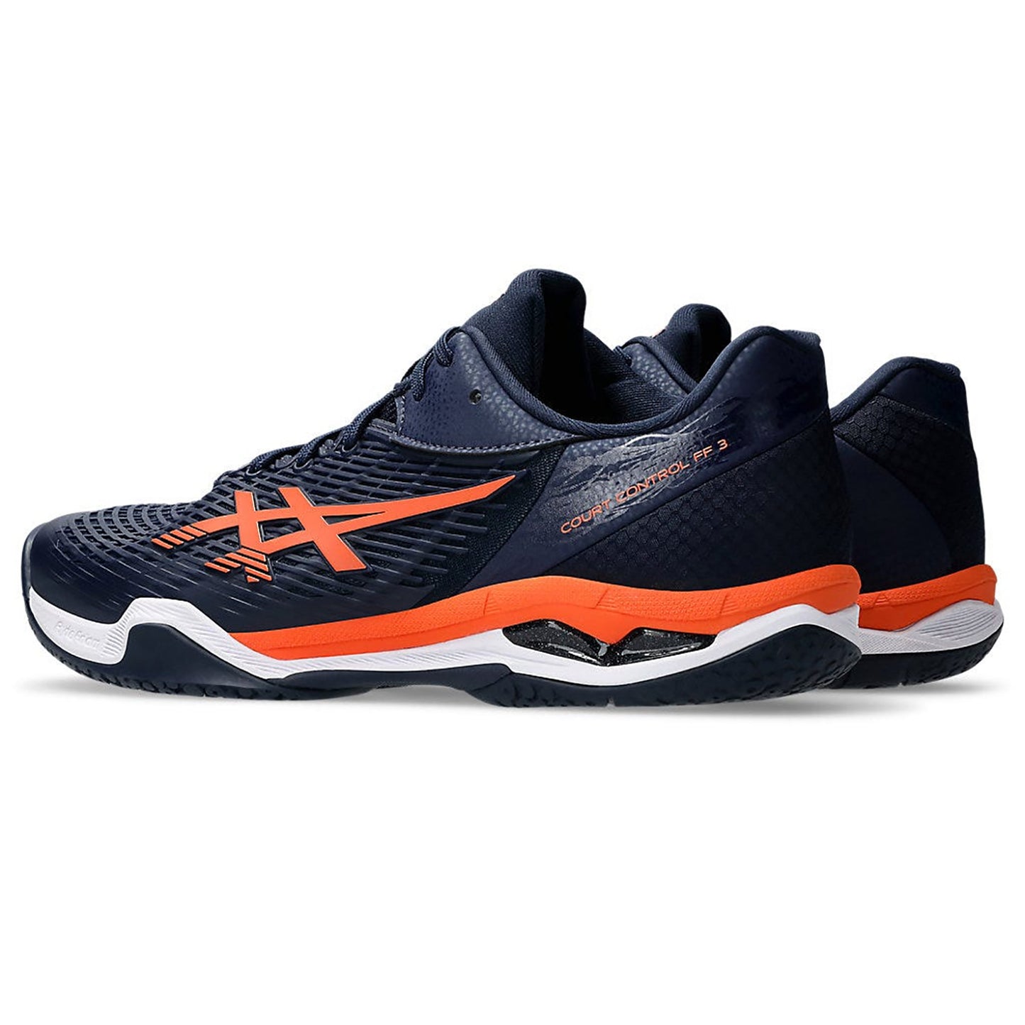 ASICS COURT CONTROL FF 3 (M) Badminton Shoes - Midnight/Nova Orange - Men’s Performance Footwear - Best Price online Prokicksports.com