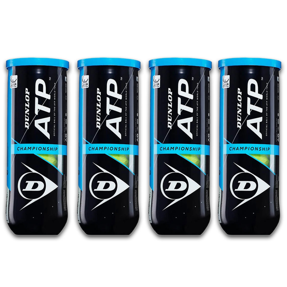 Dunlop ATP Championship Tennis Balls Dozen (4 Cans) - Best Price online Prokicksports.com