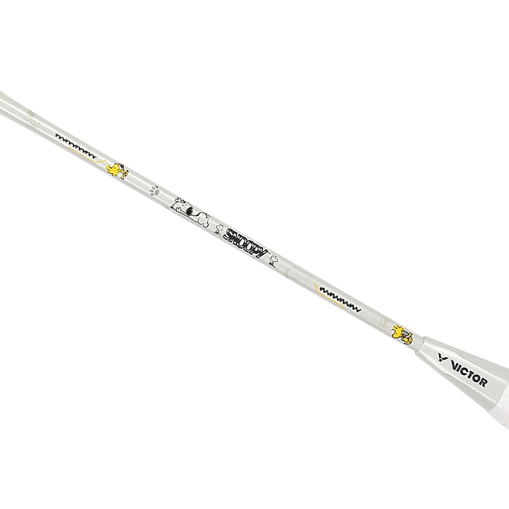 Victor PEANUTS Auraspeed SN A Unstrung Badminton Racquet – 4U5 Unstrung Lightweight Racket in Pearly White for Speed, Control, Style & Precision Gameplay - Best Price online Prokicksports.com
