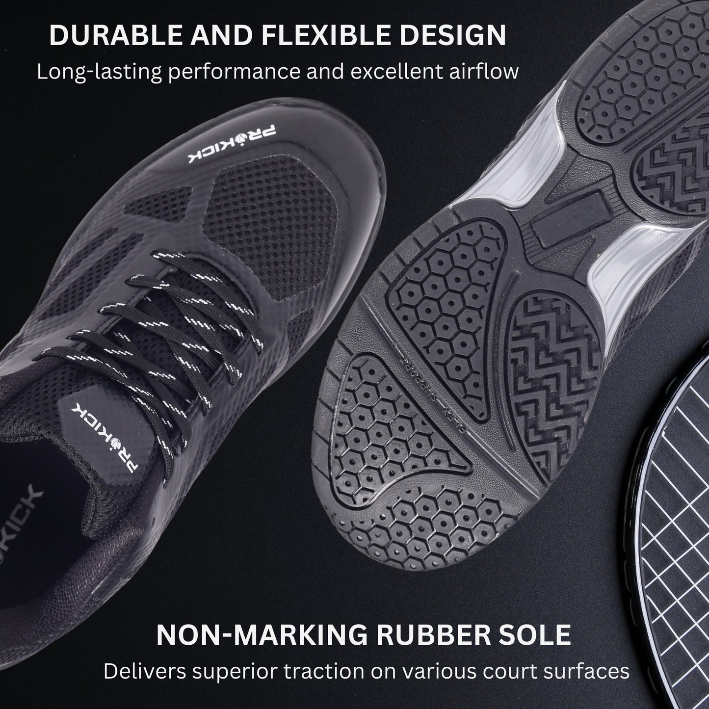 Prokick A-Blaze Non-Marking Badminton Shoes - Best Price online Prokicksports.com