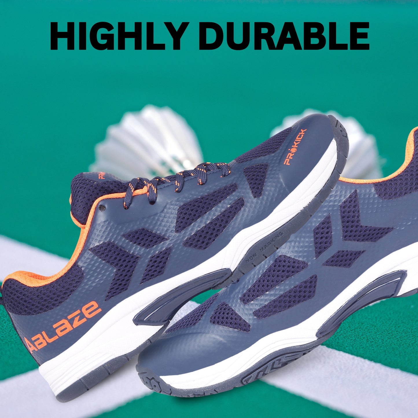 Prokick A-Blaze Non-Marking Badminton Shoes - Best Price online Prokicksports.com