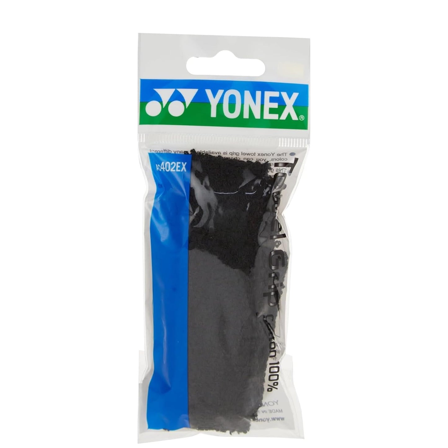 Yonex AC 402 EX Cotton Towel Badminton Racket Grip 1 Pc Anti-Slip Overgrip for Sweat Absorption and Comfort in Match & Training Use - Best Price online Prokicksports.com