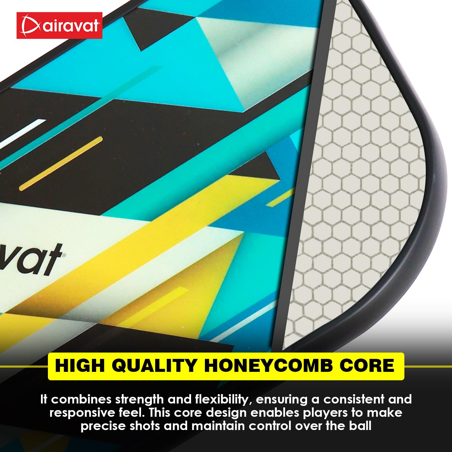 Airavat Bang 7403 Pickleball Paddle Set (Combo of 2 Pc Pickleball Paddles, 2 Pc Balls & 1 Premium Bag) (Copy) - Best Price online Prokicksports.com