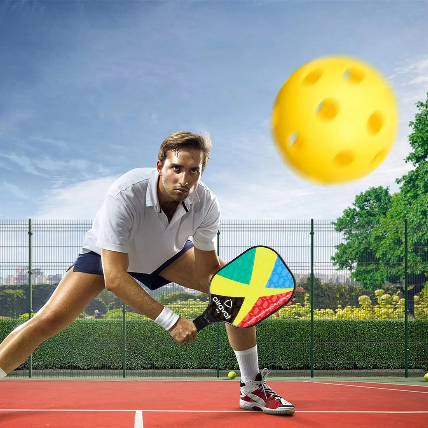 Airavat Prix 7404 Pickleball Paddle Set (Combo of 2 Pc Pickleball Paddles, 2 Pc Balls & 1 Premium Bag) - Best Price online Prokicksports.com