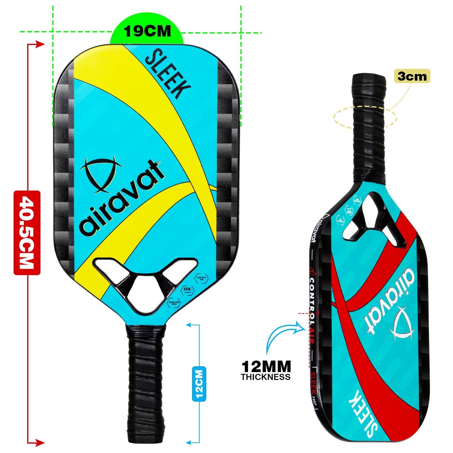 Airavat Sleek 7407 Pickleball Paddle - Best Price online Prokicksports.com