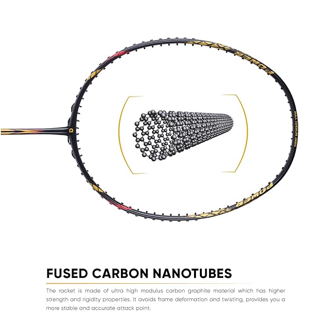 Apacs 232 Limited Edition Unstrung Badminton Racquet | 4UG1 Frame - Black/Gold Finish | Lightweight & High-Performance Racquet - Best Price online Prokicksports.com