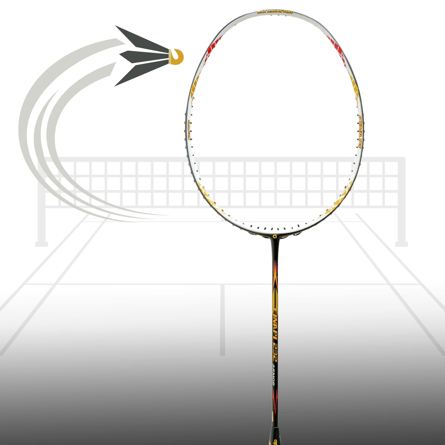 Apacs Finapi 232 Armor Badminton Racket without Cover (4U-G1) - Best Price online Prokicksports.com