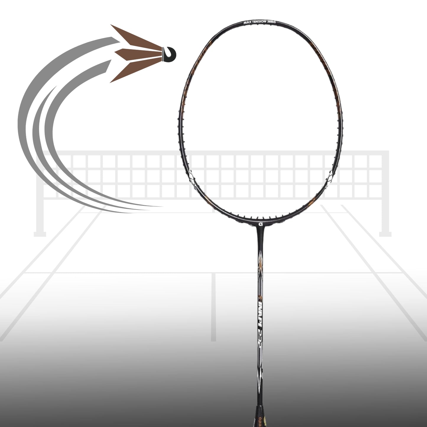 Apacs Finapi 232 Badminton Racket without Cover (4U-G1) - Best Price online Prokicksports.com