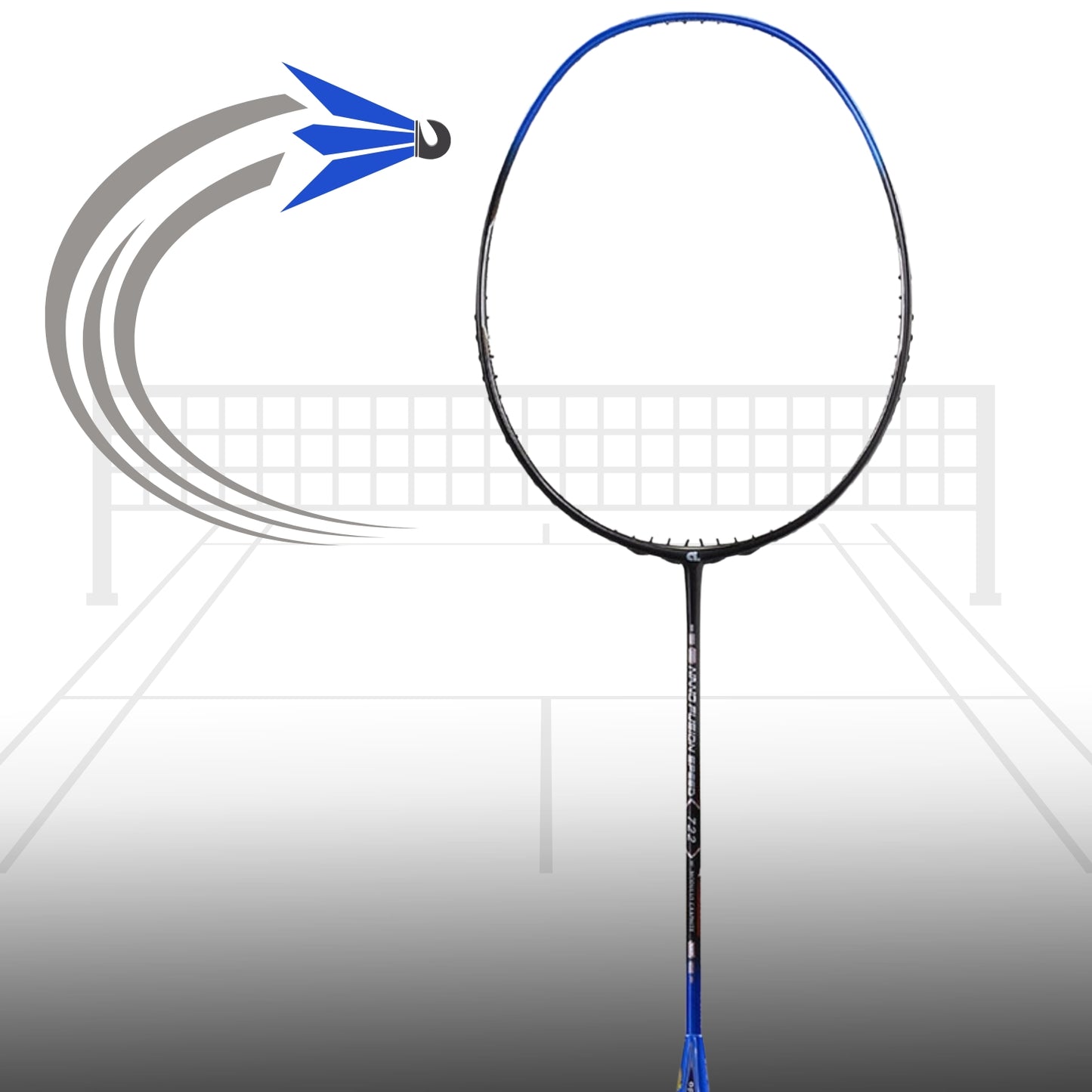 Apacs Nano Fusion Speed 722 Badminton Racquet without Cover, Grey (6U-G2) - Best Price online Prokicksports.com