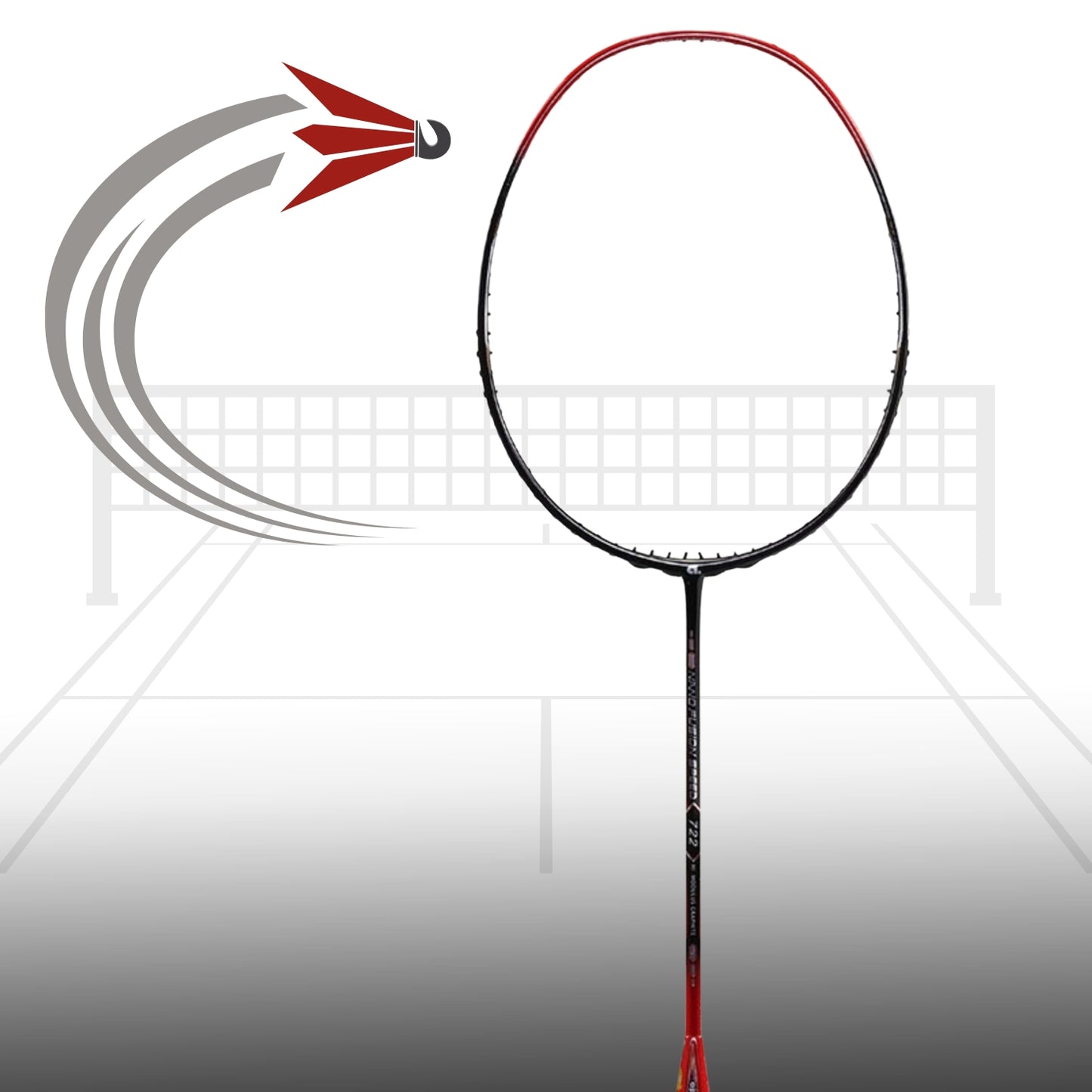 Apacs Nano Fusion Speed 722 Badminton Racquet without Cover, Grey (6U-G2) - Best Price online Prokicksports.com