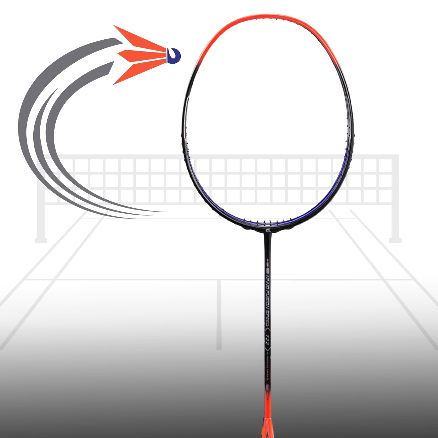 Apacs Nano Fusion Speed 722 Badminton Racquet without Cover, Grey (6U-G2) - Best Price online Prokicksports.com