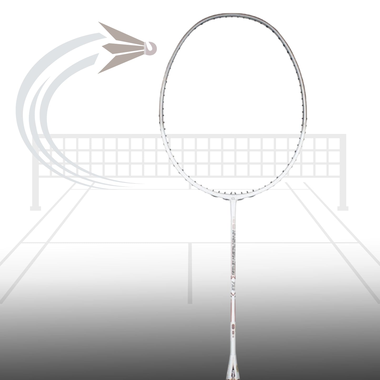 Apacs Nano Fusion Speed 722 Badminton Racquet without Cover, Grey (6U-G2) - Best Price online Prokicksports.com