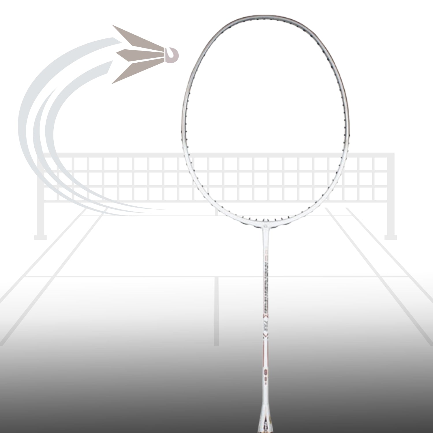 Apacs Nano Fusion Speed 722 Badminton Racquet without Cover, Grey (6U-G2) - Best Price online Prokicksports.com