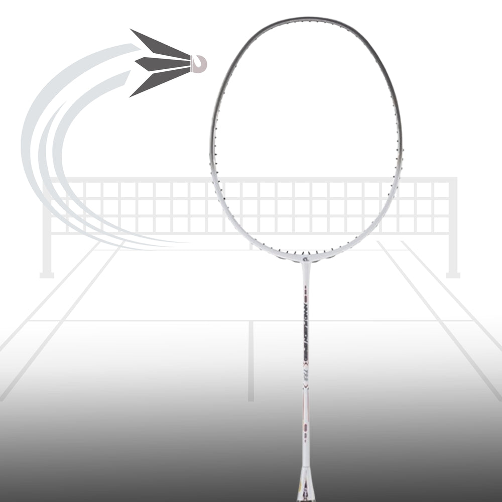 Apacs Nano Fusion Speed 722 Badminton Racquet With Cover, Grey (6U-G2) - Best Price online Prokicksports.com
