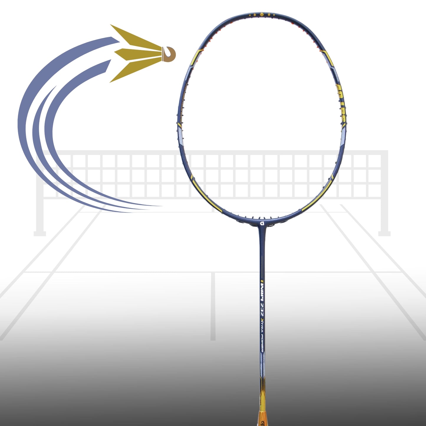 Apacs Finapi 232 Xtra Power Badminton Racket without Cover (4U-G1) - Best Price online Prokicksports.com
