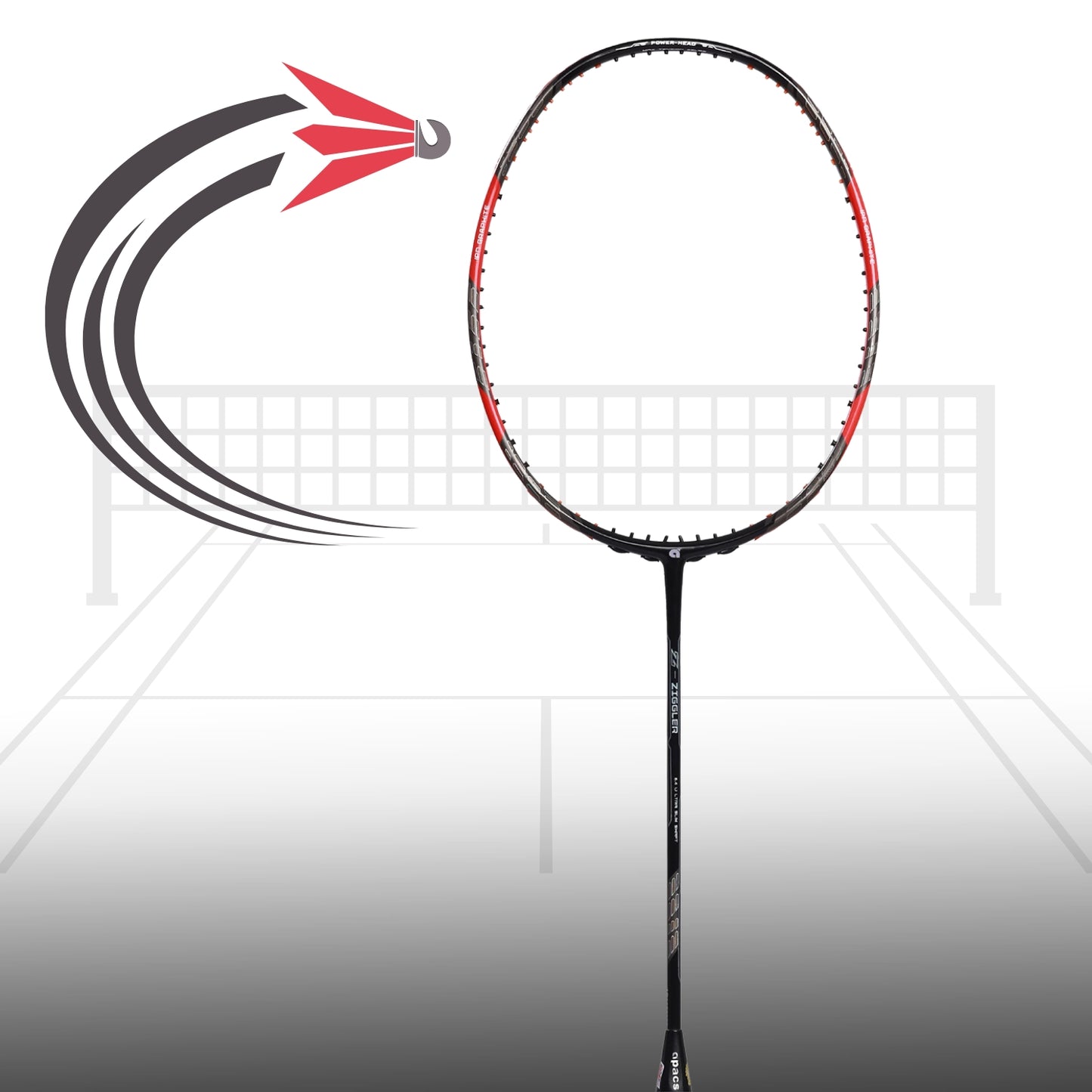 Apacs Z-Ziggler Badminton Racquet without Cover (4U-G2) - Best Price online Prokicksports.com