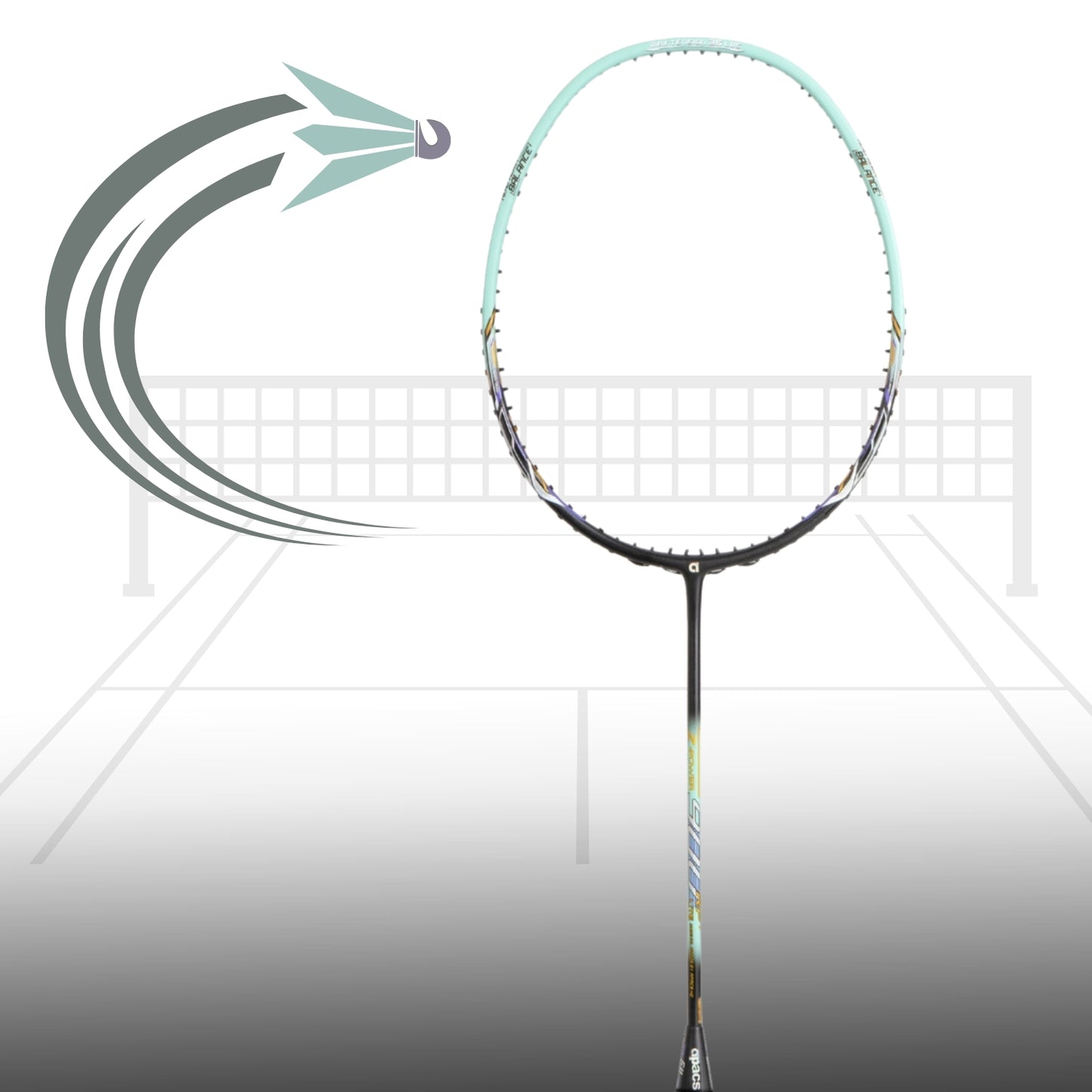 Apacs Z Power 900 RP + Lite Badminton Racquet without Cover (6U) - Best Price online Prokicksports.com