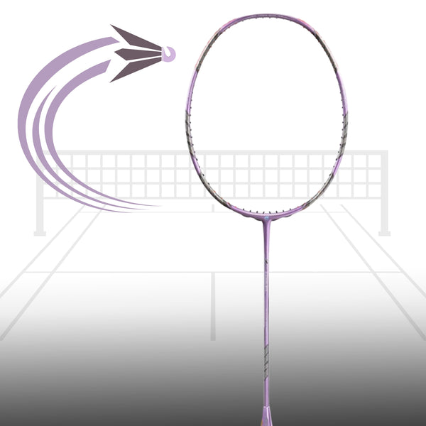 Apacs Z Ziggler Unstrung Badminton Racquet With Cover, Pur-Matt (4U-G1)