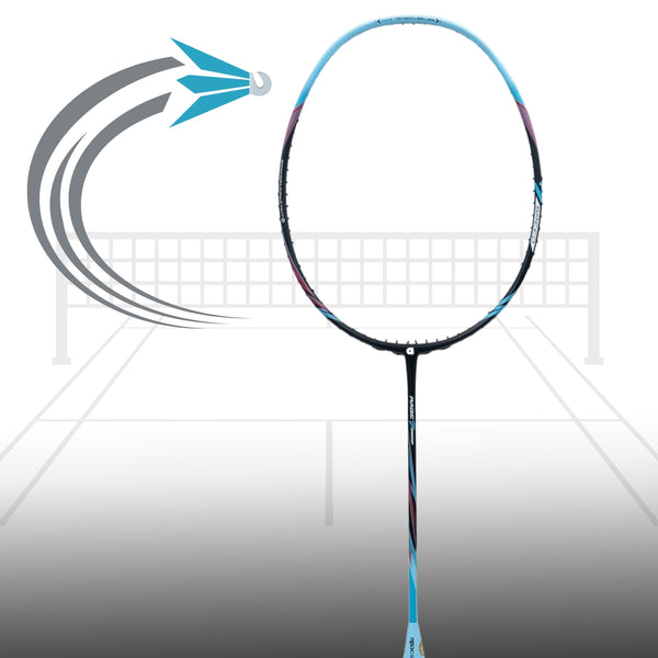 Apacs Rage 7 Unstrung Badminton Racquet (4U-G1) – Lightweight Graphite Frame, Power & Speed for Intermediate to Advanced Players