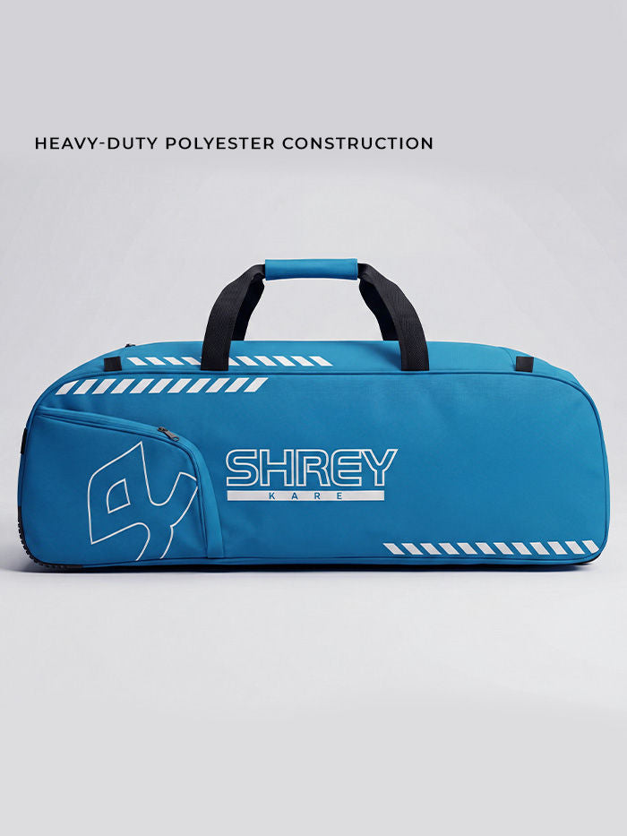 Shrey Kare Wheelie 2.0 Cricket Kitbag | Padded 2-Bat Sleeves, Dual Nylon Wheels & Multi-Zone Storage - Best Price online Prokicksports.com