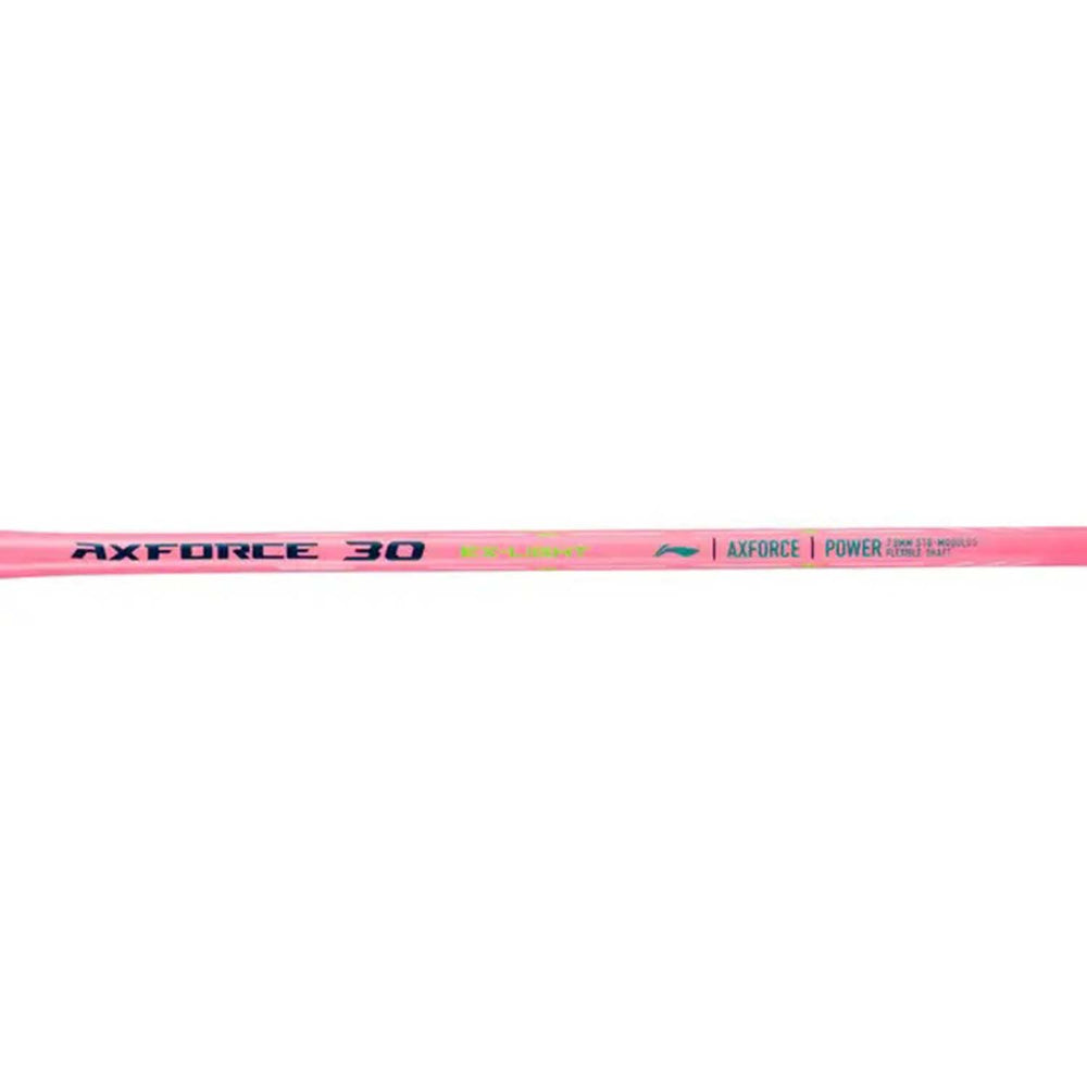 Li-Ning Axforce 30 EX Light Badminton Racquet – Ultra-Lightweight, 5G6 Grip, Unstrung for Speed & Control (Light Pink) - Best Price online Prokicksports.com
