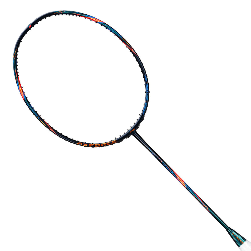 Li-Ning AXForce 90 Badminton Racket | Unstrung Professional Racquet for Power & Precision | Black/Gold/Orange | Ultra-Strong Carbon Fiber Frame - Best Price online Prokicksports.com