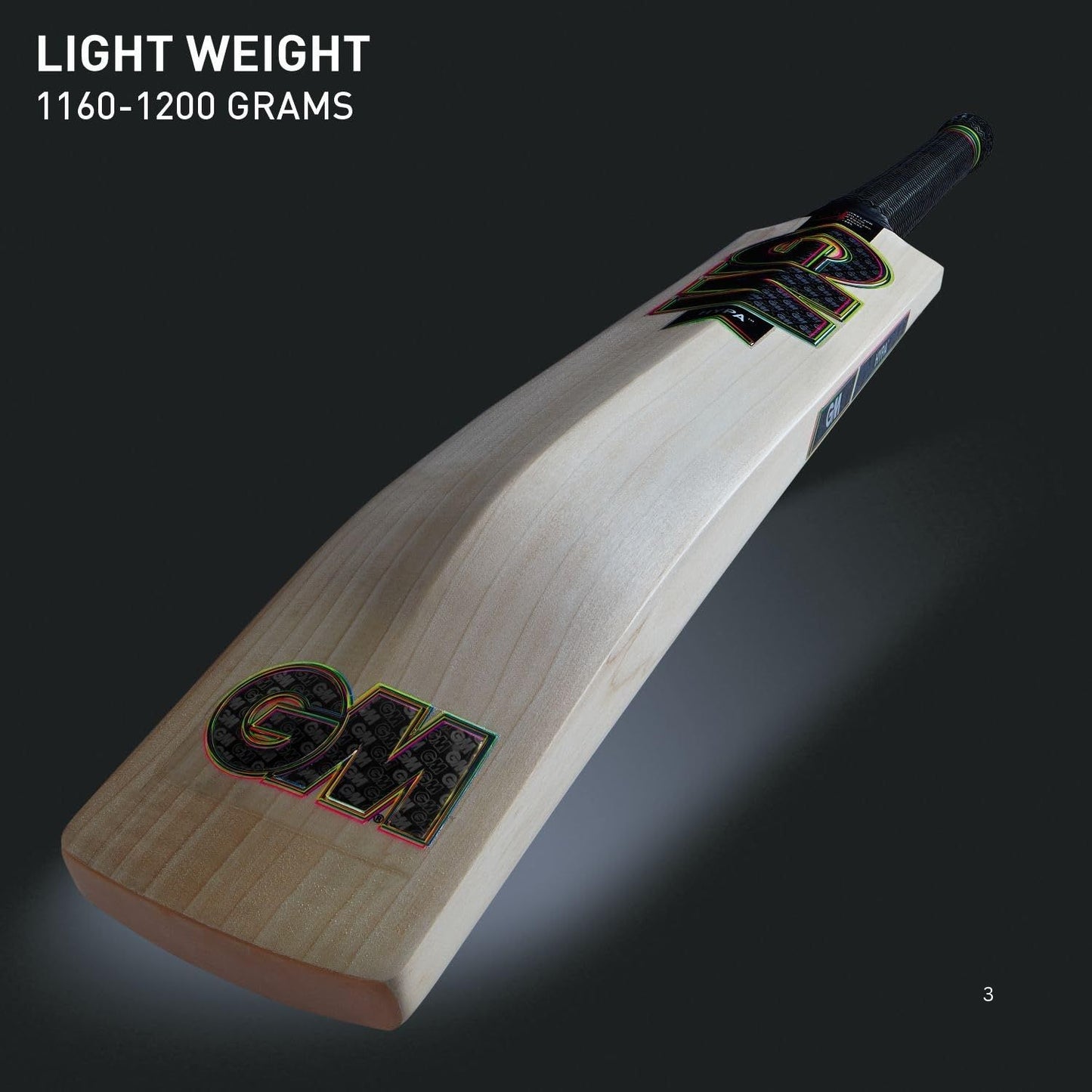 GM Hypa 606 English Willow Cricket Bat – SH Mens | Grade 3 Willow, Powerarc Bow, F4.5 Face Profile, L555 Blade, Hypa Grip | Balanced Power, Massive Edges - Best Price online Prokicksports.com
