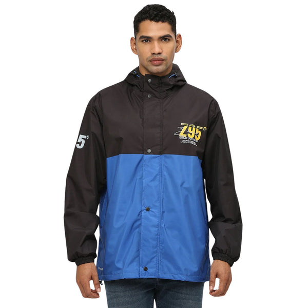 Zeel Outdoor Essential Waterproof Rain Jacket MJ107 for Men & Boys – Lightweight Hooded Raincoat for Monsoon, Travel, Hiking & Daily Use