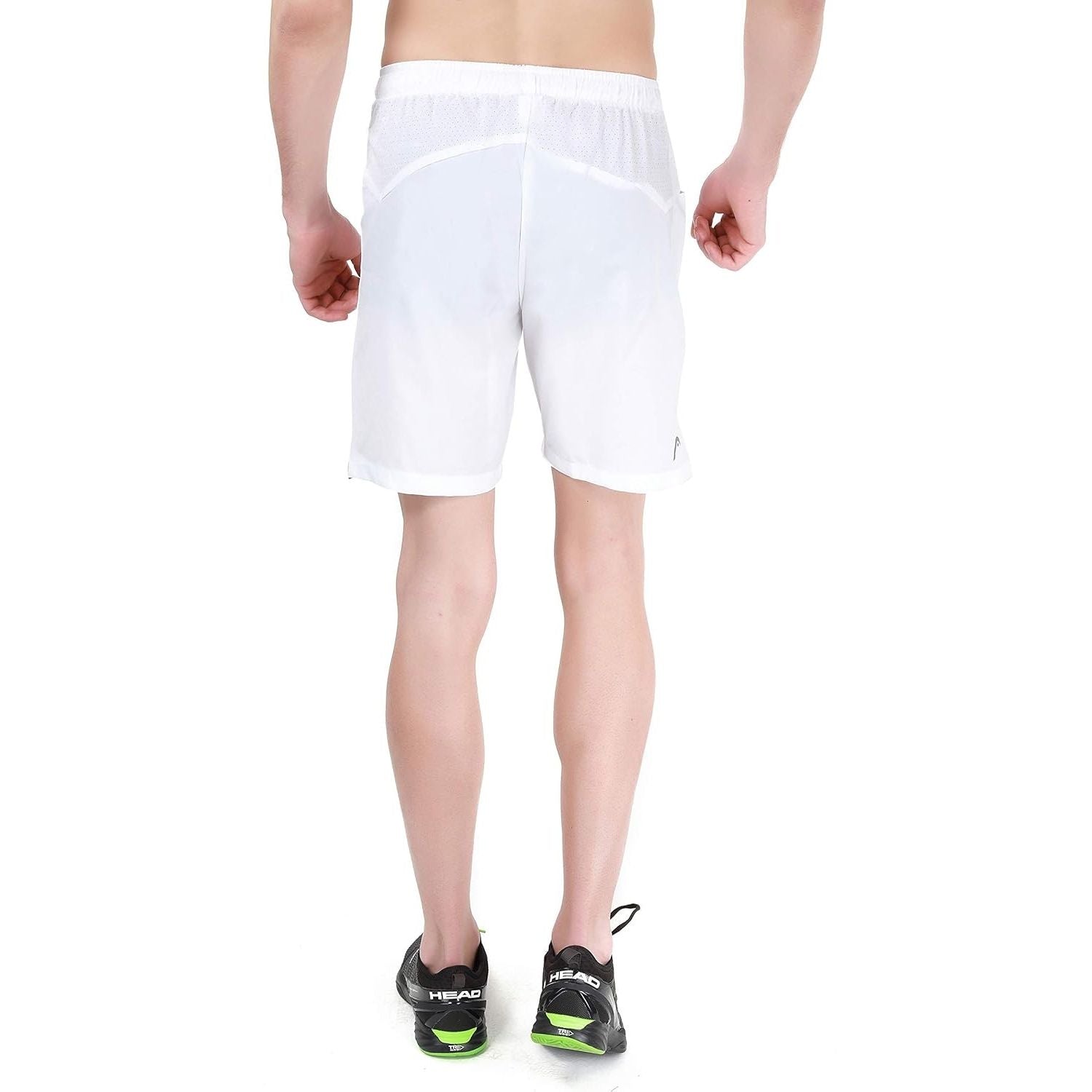 HEAD HPS Model Men’s Tennis Shorts – 100% Polyester, White | Breathable Quick-Dry Athletic Fit | Lightweight Comfort for Tennis & Sports | Buy HEAD HPS 1085 Shorts India Online - Best Price online Prokicksports.com